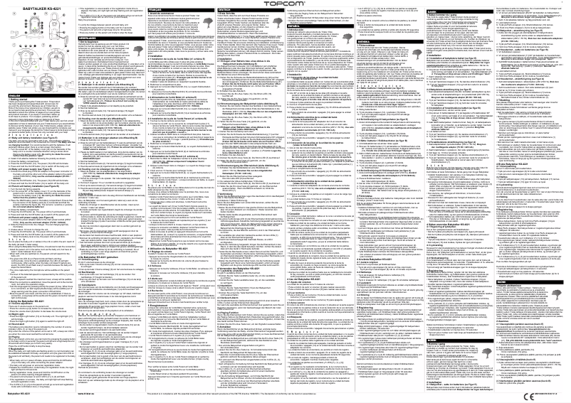 Page 1 of the manual User Manual Topcom Babytalker 2100