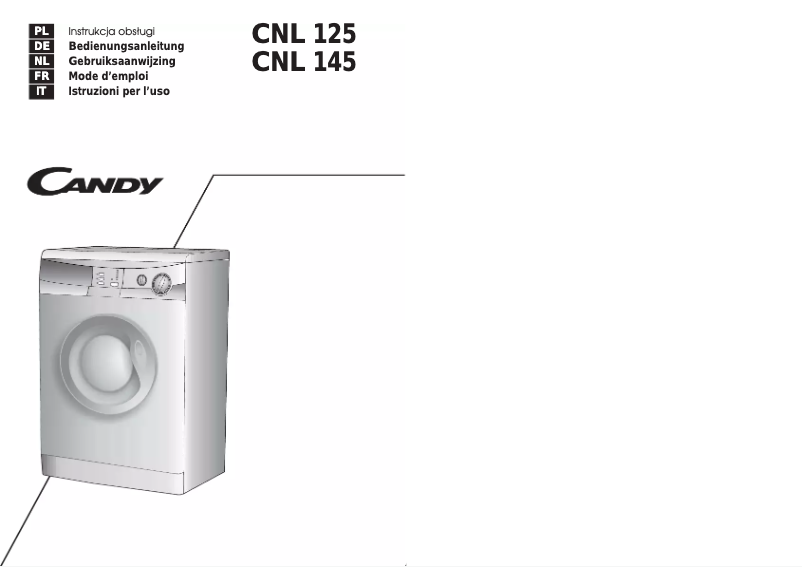 Page n°1 - Manuel utilisateur Candy CNL 145