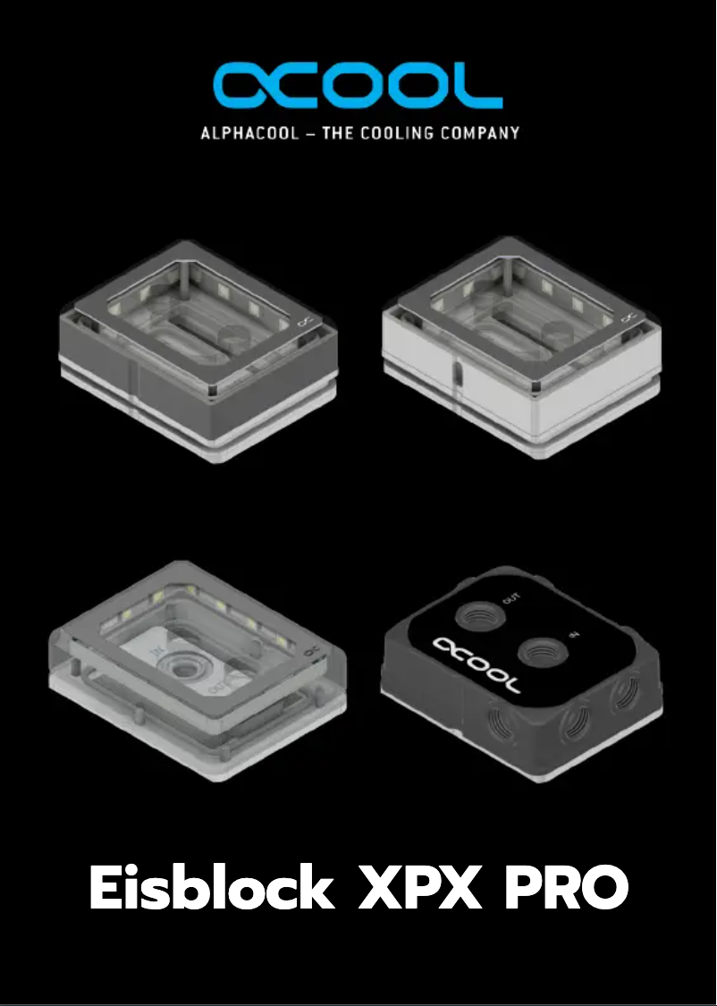 Página 1 del manual Manual de usuario Alphacool XPX Aurora Pro