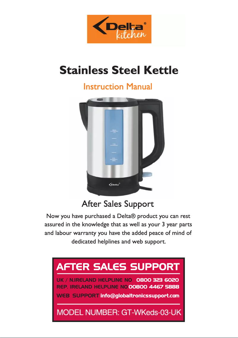 Image de la première page du manuel de l'appareil GT-WKeds-03-UK