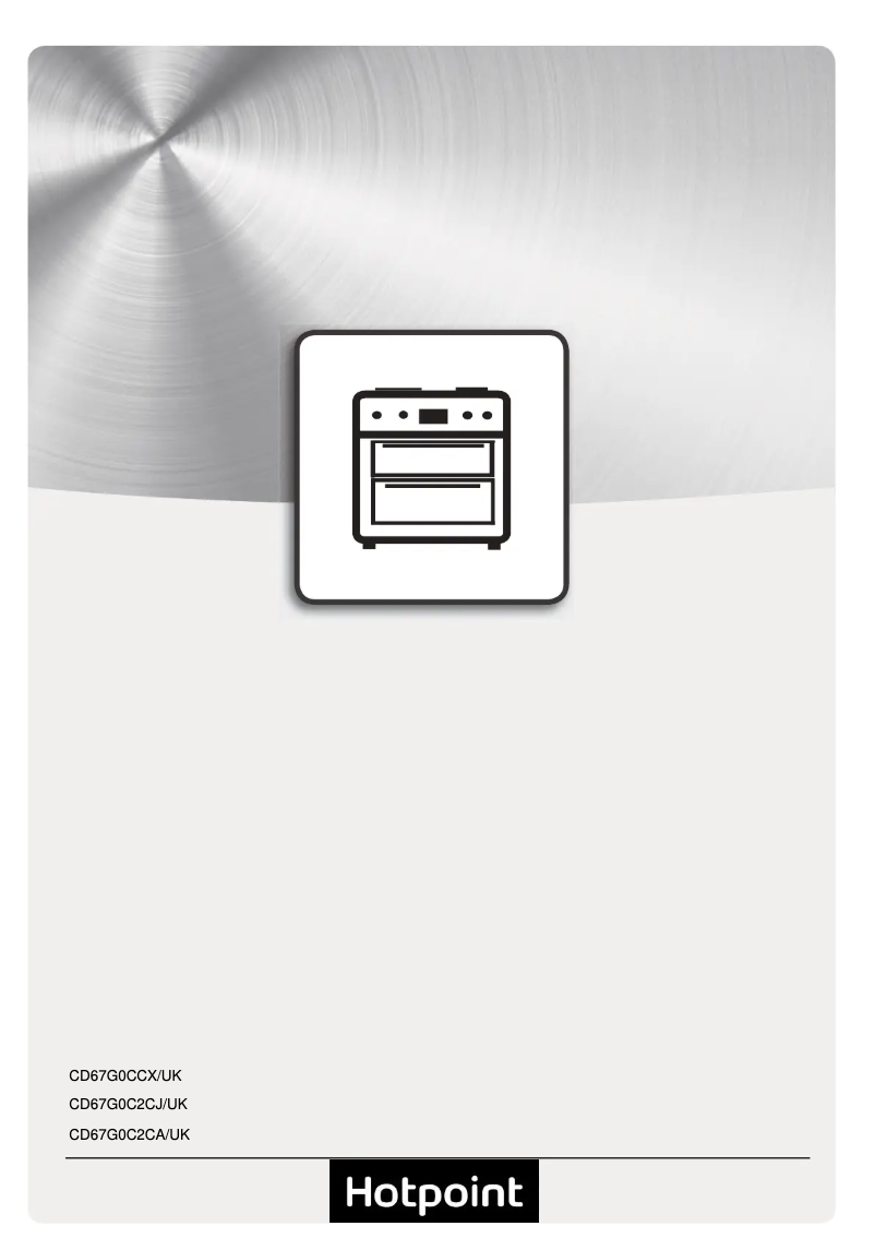 Page n°1 - Instructions / montage Hotpoint CD67G0C2CJ/UK