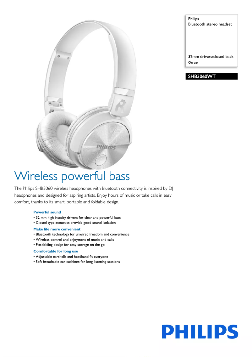 Image de la première page du manuel de l'appareil SHB3060