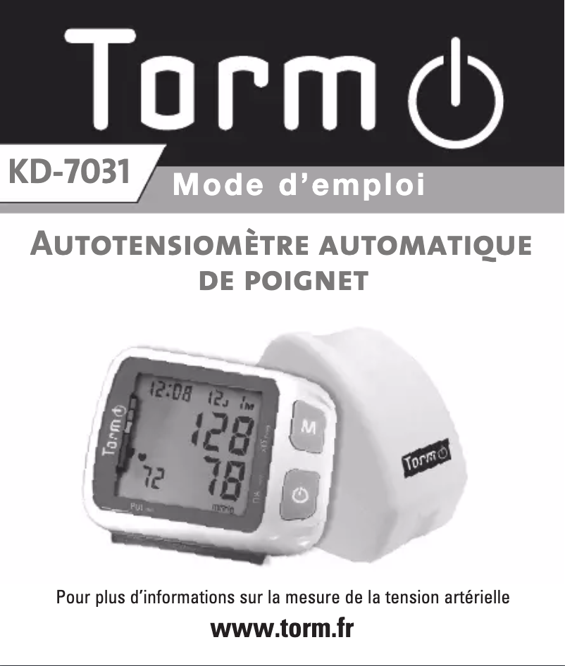 Page n°1 - Manuel utilisateur Torm KD-7031