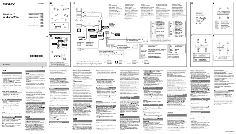Image de la première page du manuel de l'appareil MEX-N6001BD