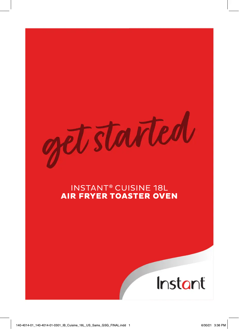 Page n°1 - Manuel utilisateur Instant Air Fry Toaster Oven