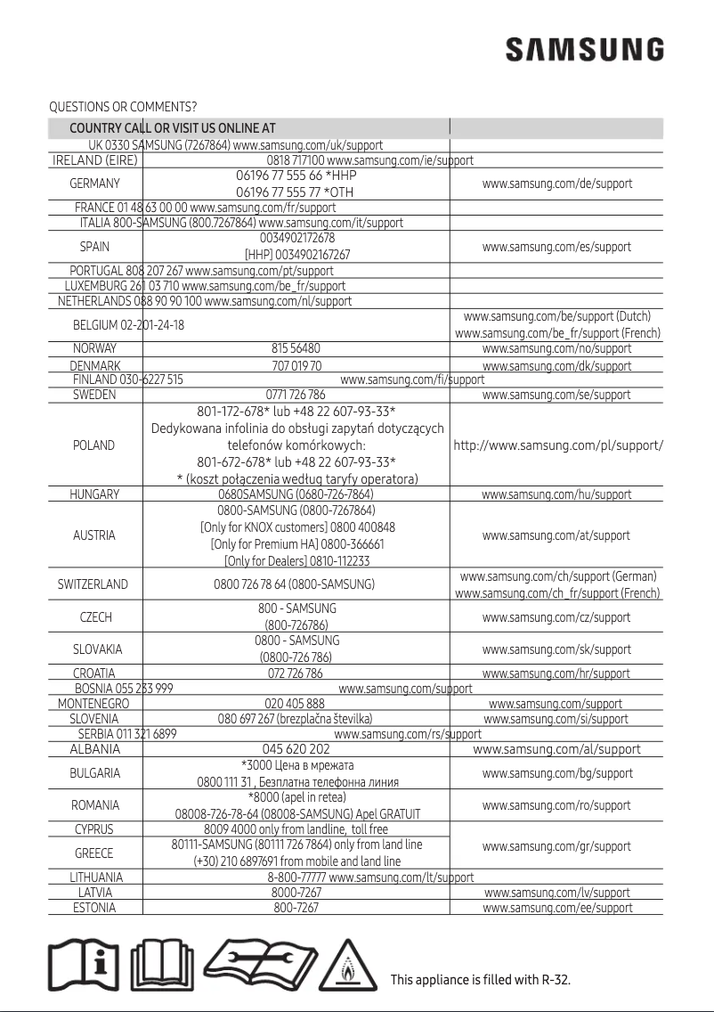 Página 1 del manual Manual de usuario Samsung AR12NXWSQWKNEE