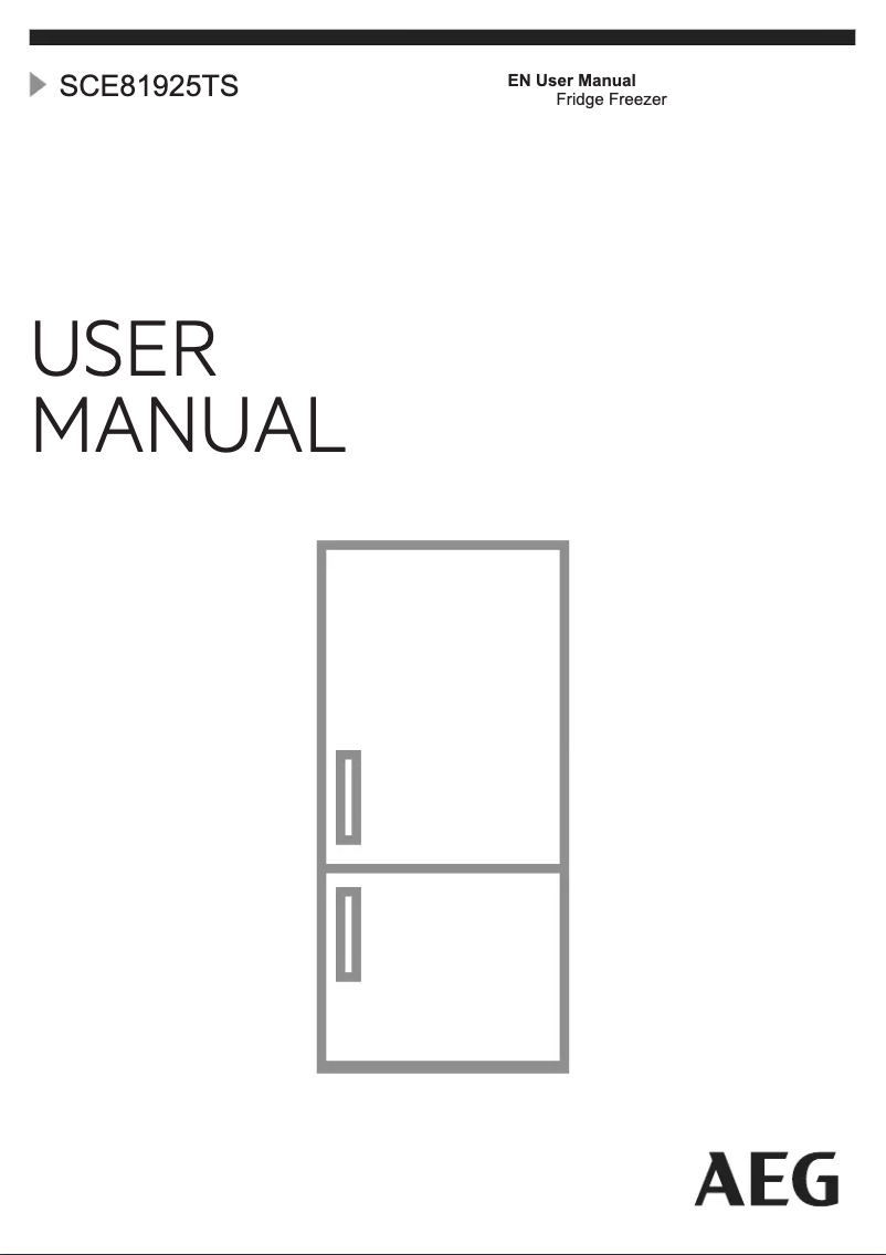 Page n°1 - Manuel utilisateur AEG SCE81925TS