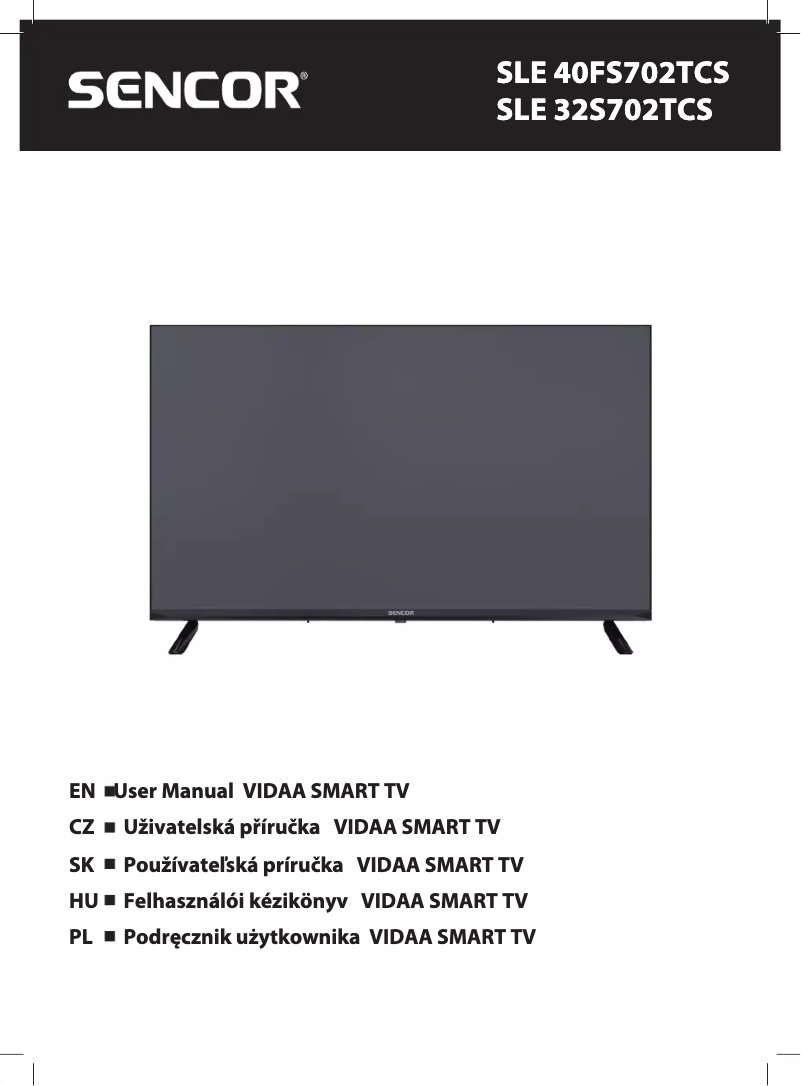 Page 1 de la notice Manuel utilisateur Sencor SLE 40FS702TCS