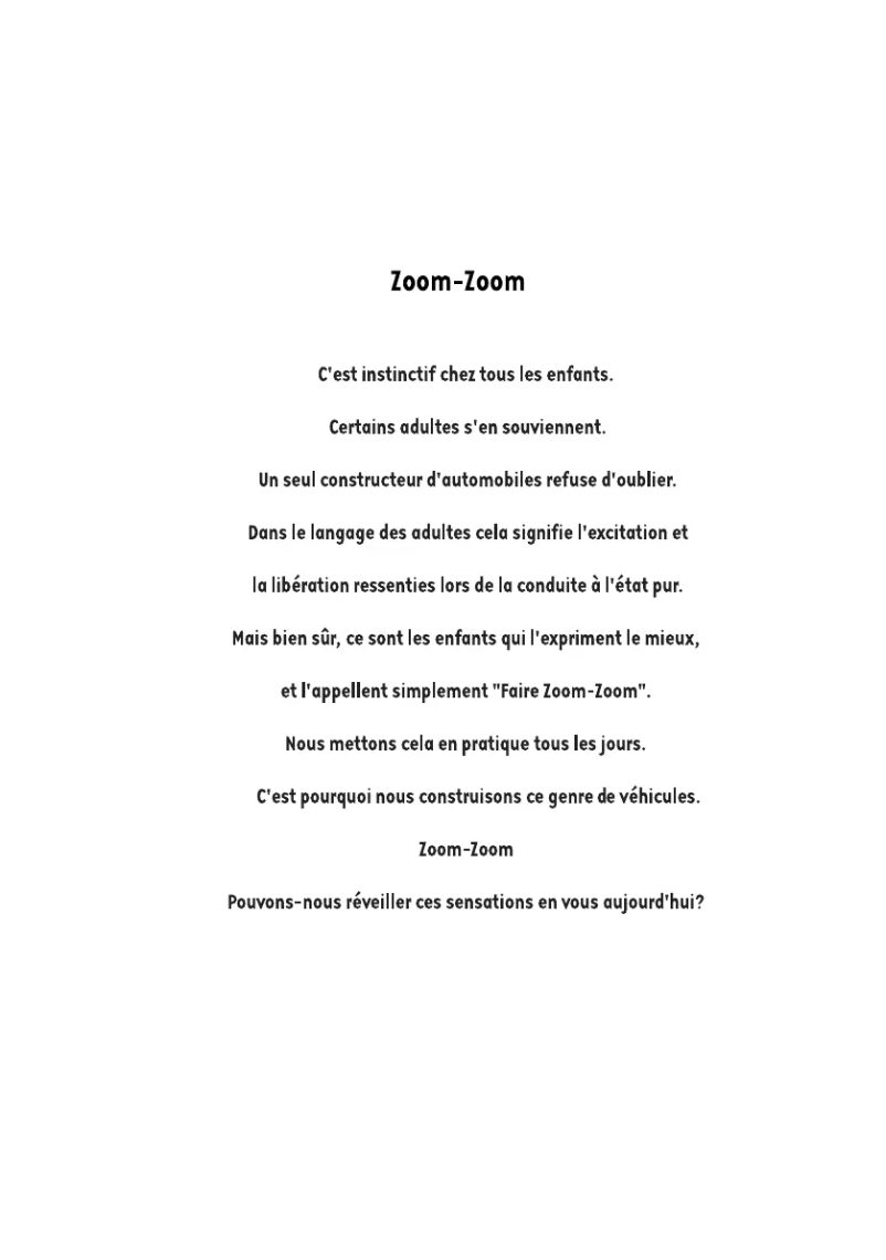 Page 1 de la notice Manuel utilisateur Mazda 3 Sport (2017)