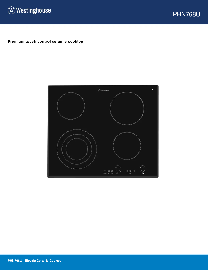 Image de la première page du manuel de l'appareil PHN768U