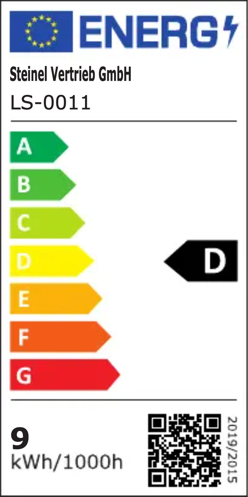 Page n°1 - Label énergétique Steinel L 330 S