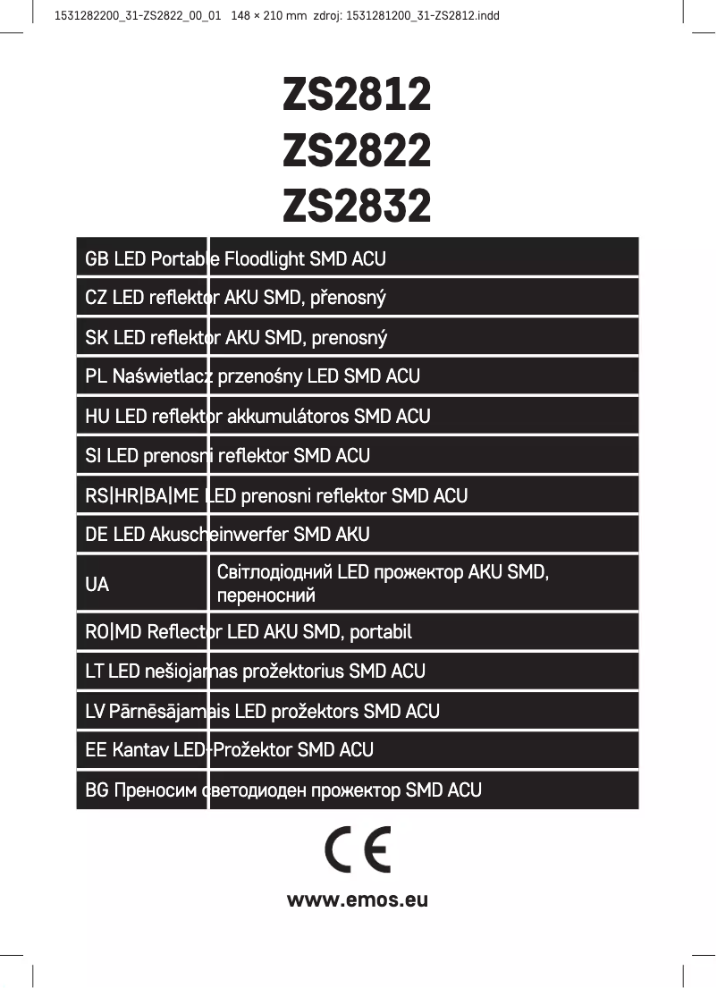 Página 1 del manual Manual de usuario Emos ZS2822