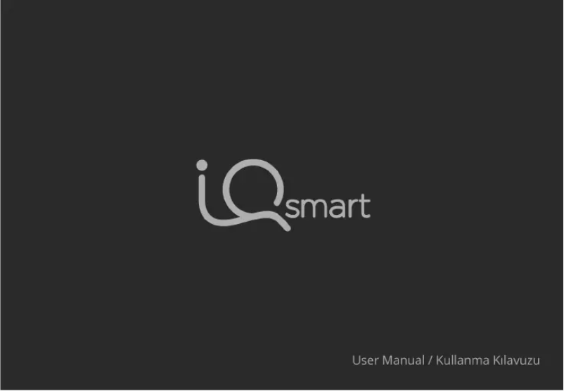 Image de la première page du manuel de l'appareil IQ Smart