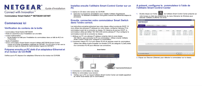Image de la première page du manuel de l'appareil ProSafe GS748Tv4