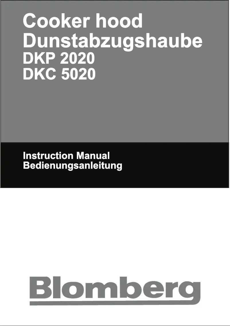 Page 1 de la notice Manuel utilisateur Blomberg DKC 5020