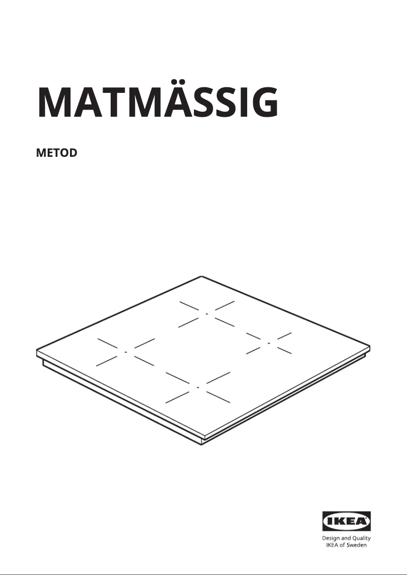 Image de la première page du manuel de l'appareil MATMÄSSIG 905.136.04