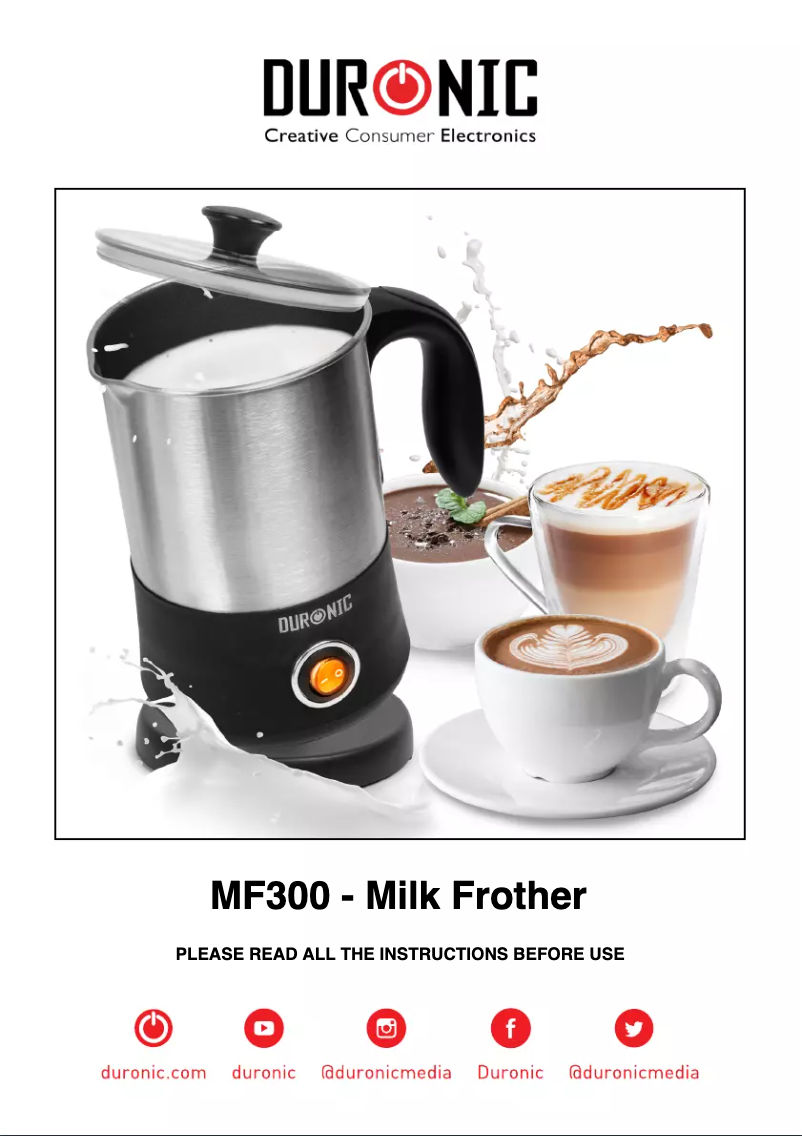 Page 1 de la notice Manuel utilisateur Duronic MF300