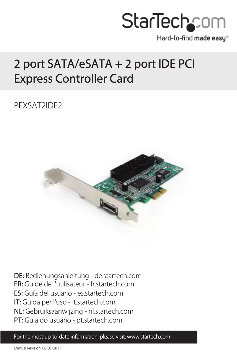 Image de la première page du manuel de l'appareil PEXSAT2IDE2