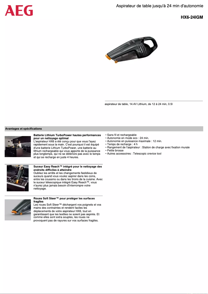 Image de la première page du manuel de l'appareil HX6-24IGM