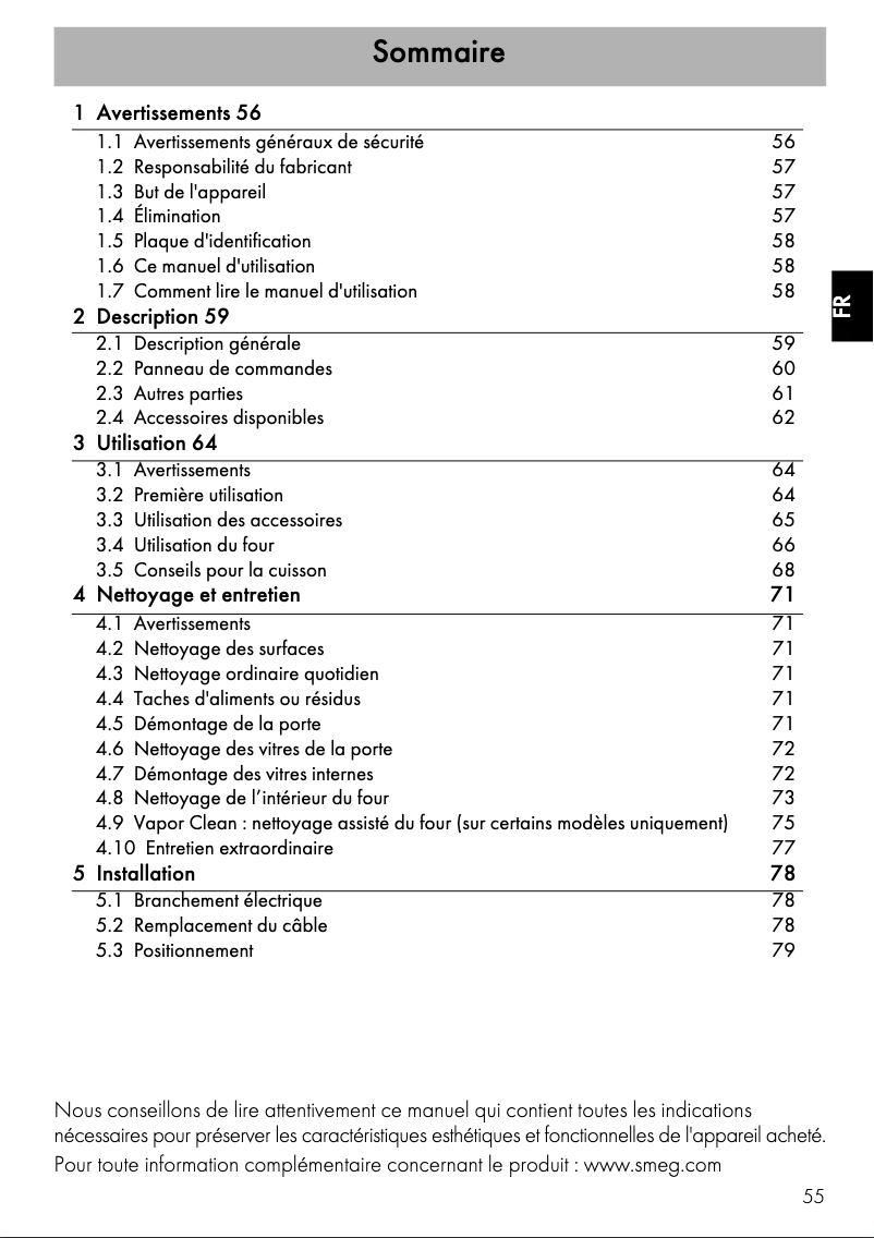 Image de la première page du manuel de l'appareil SF465X