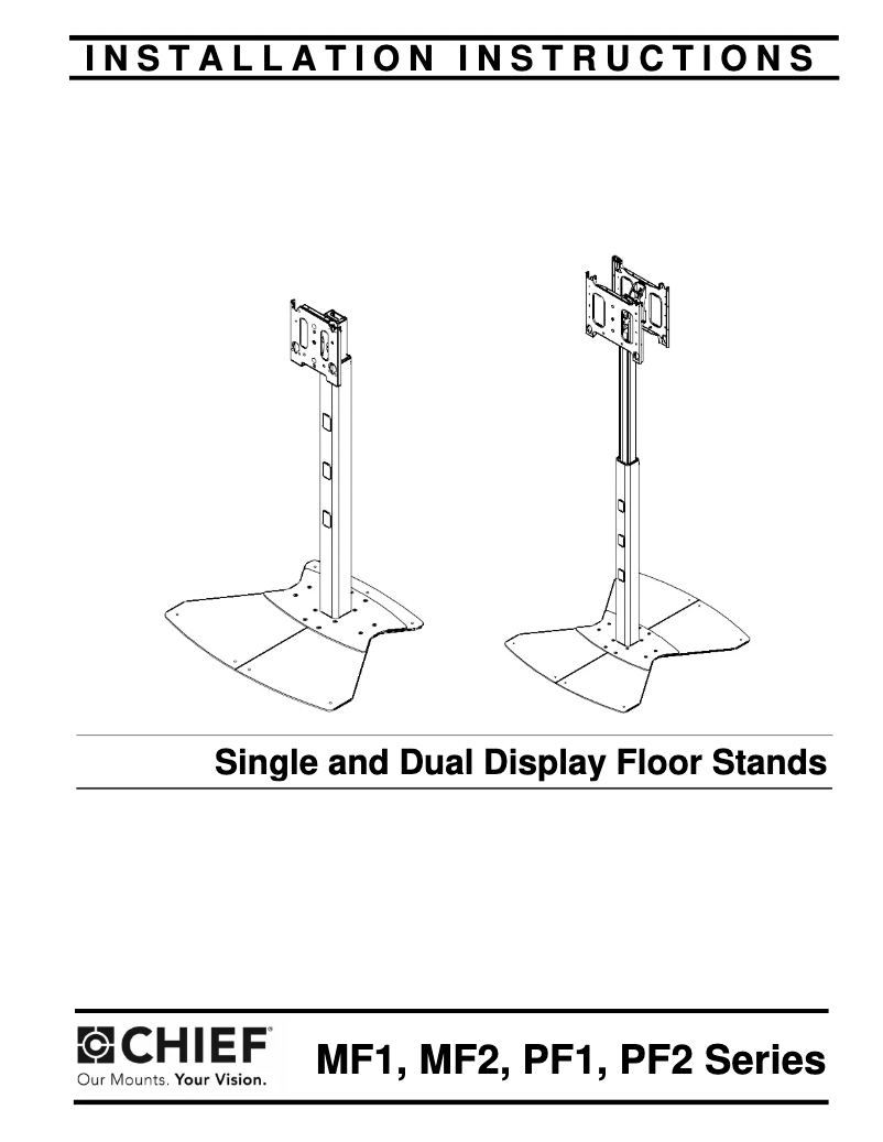 Page n°1 - Manuel utilisateur Chief PF22000S