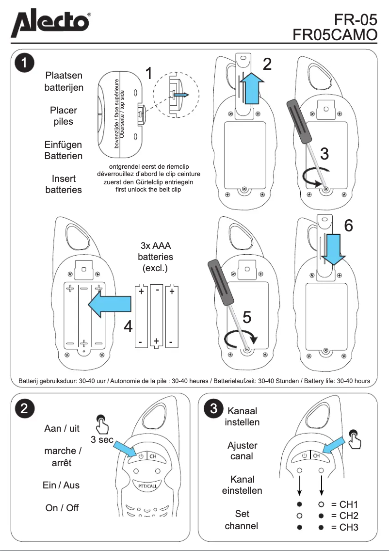 Image de la première page du manuel de l'appareil FR-05