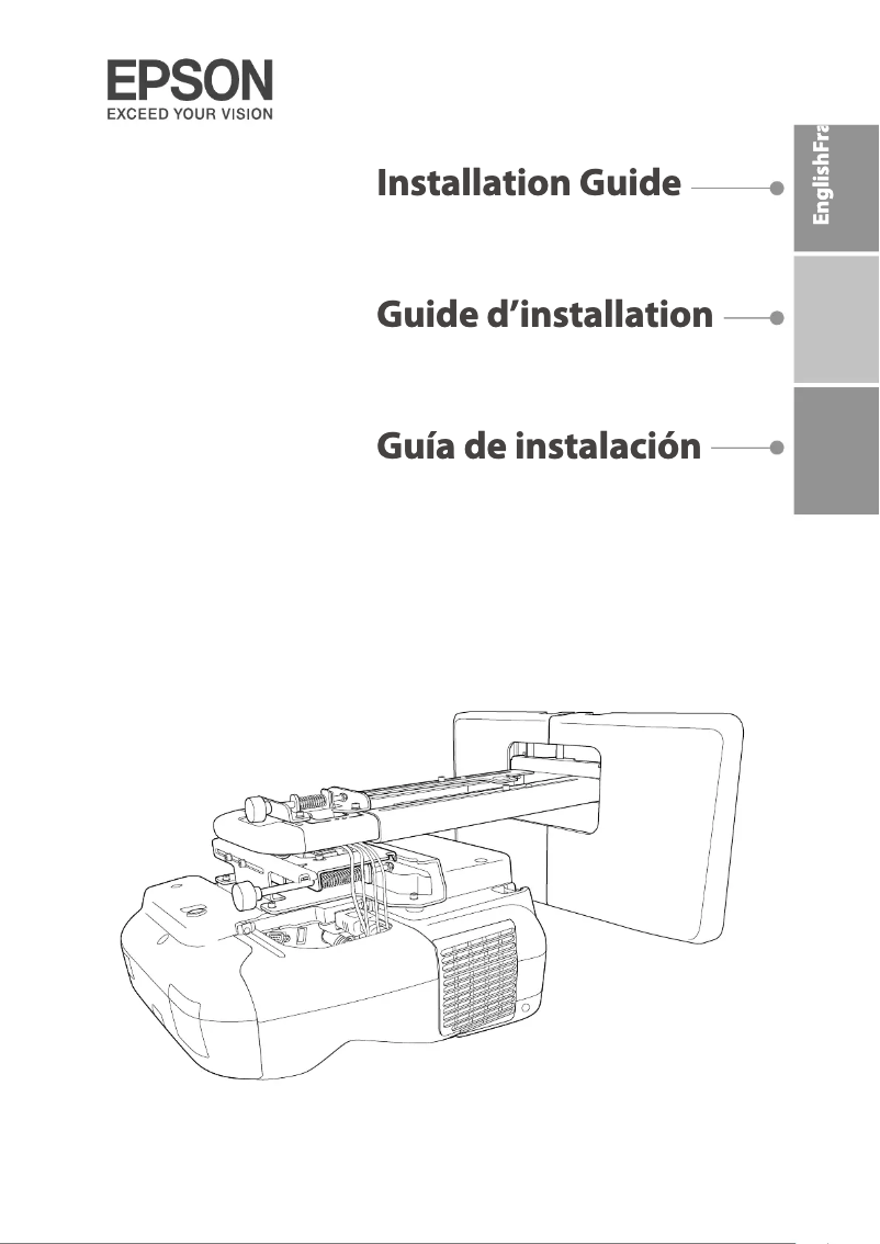 Página 1 del manual Guía de instalación Epson EB-1430Wi