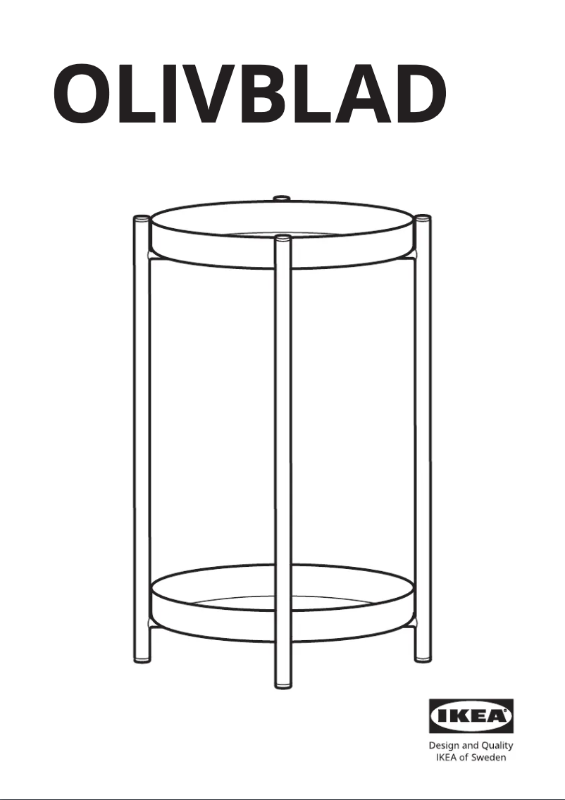 Image de la première page du manuel de l'appareil OLIVBLAD 104.866.52