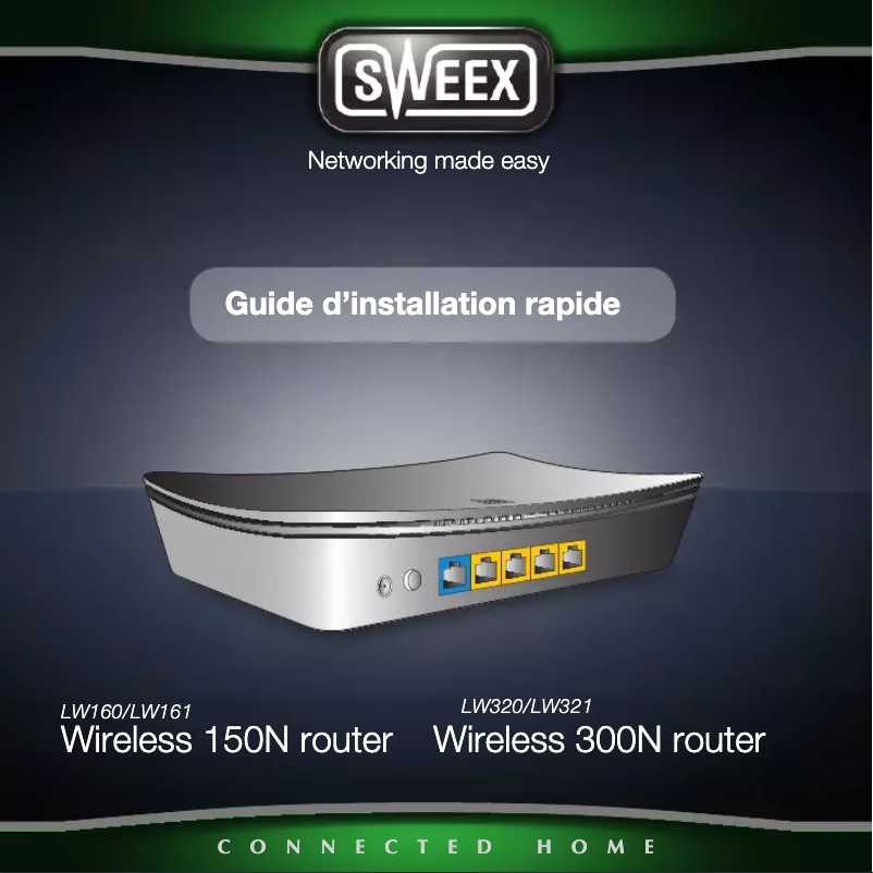 Page 1 de la notice Manuel utilisateur Sweex LW321