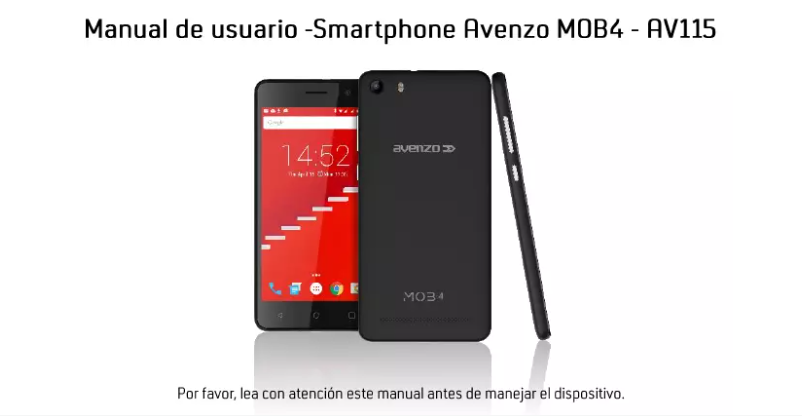 Page n°1 - Manuel utilisateur Avenzo MOB 4