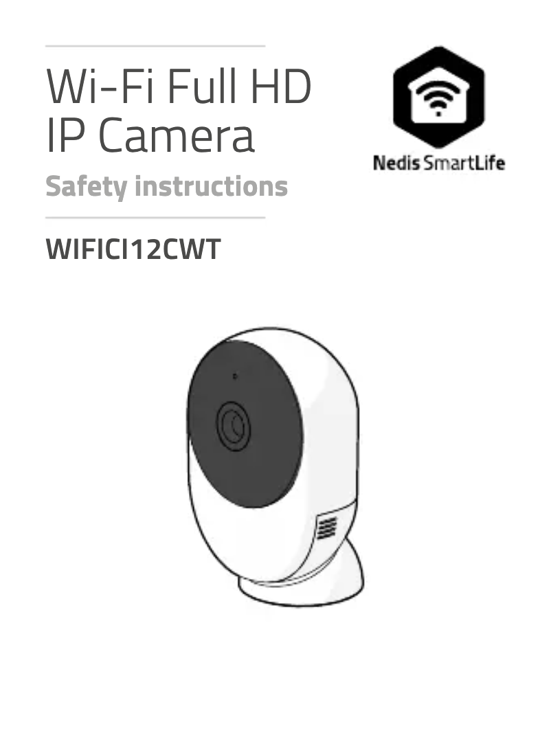 Page 1 de la notice Manuel utilisateur Nedis WIFICI07CBK