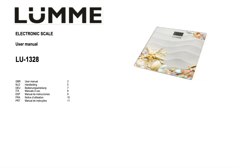 Page 1 of the manual User Manual LUMME LU-1328