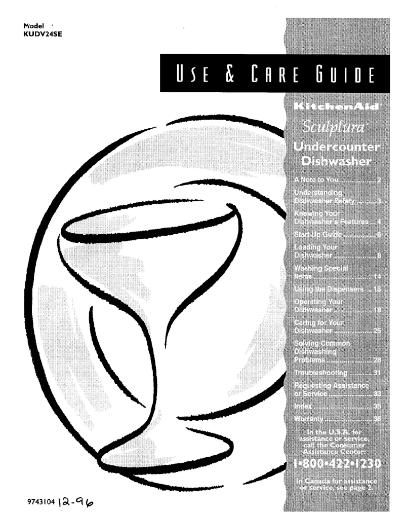 Imagen de la primera página del manual del dispositivo Sculptura KUDV24SEWH2