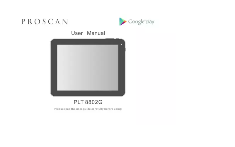 Page n°1 - Manuel utilisateur Proscan PLT8802-G