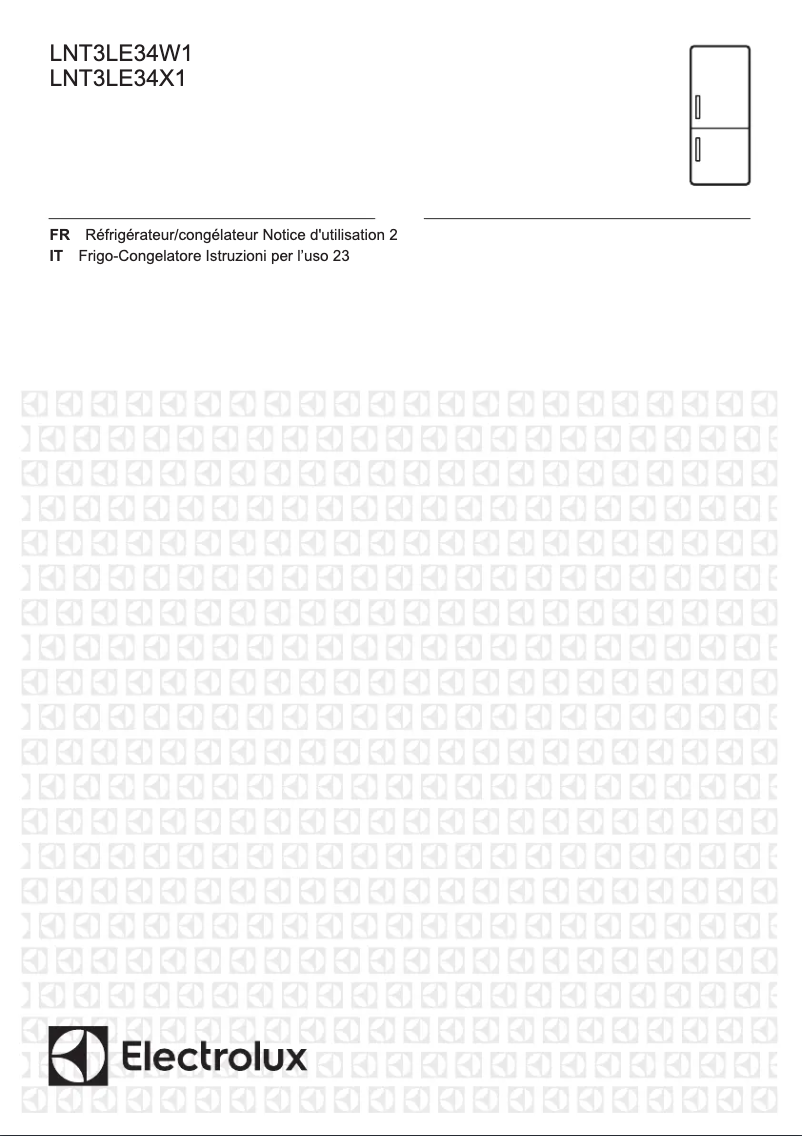 Page 1 de la notice Manuel utilisateur Electrolux LNT3LE34X1