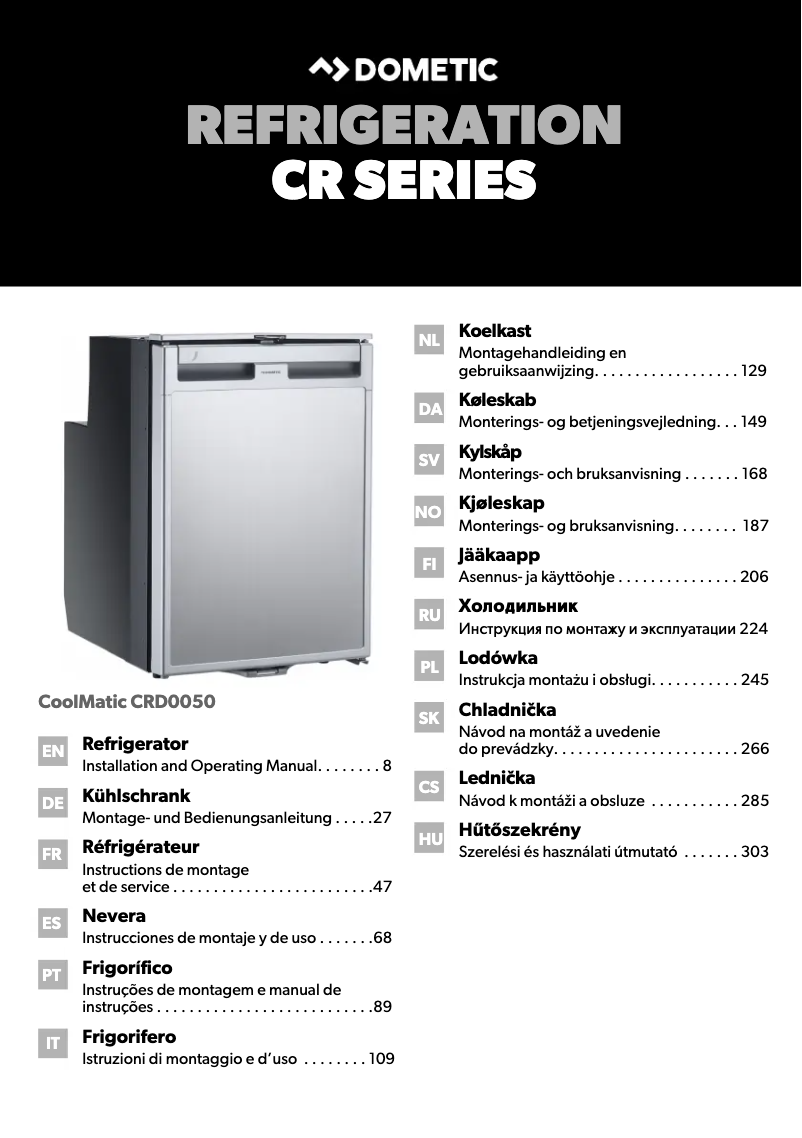 Página 1 del manual Manual de usuario Dometic CoolMatic CRD 50