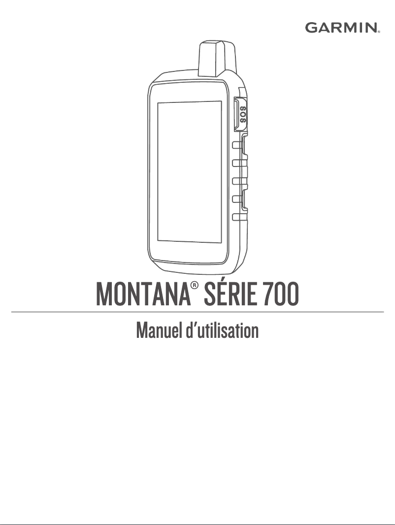 Page 1 de la notice Manuel utilisateur Garmin Montana 700