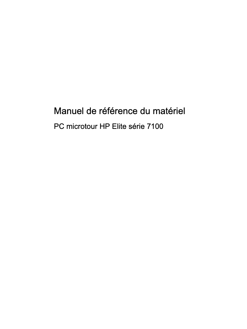 Imagen de la primera página del manual del dispositivo Elite 7100