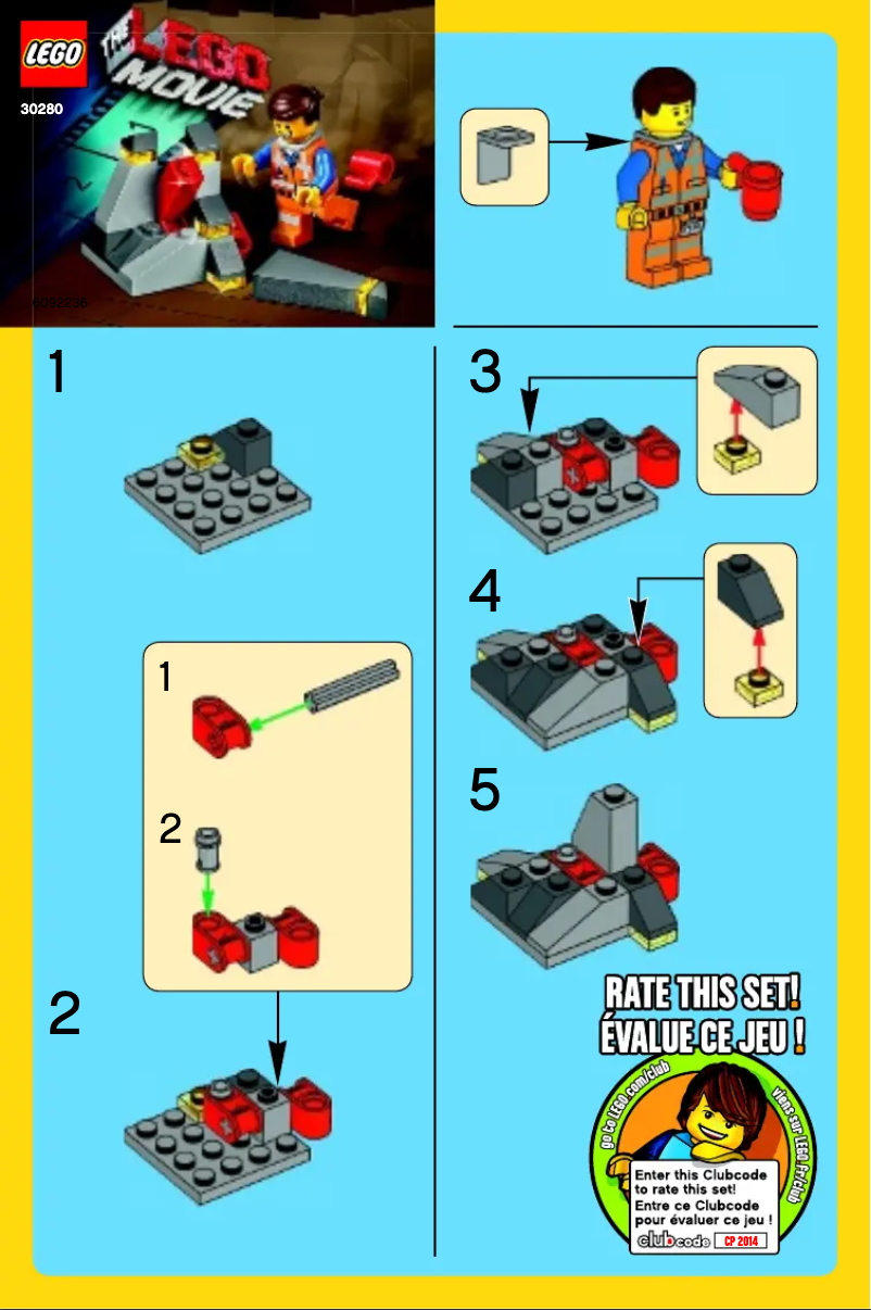 Page 1 de la notice Manuel utilisateur Lego The Piece of Resistance 30280