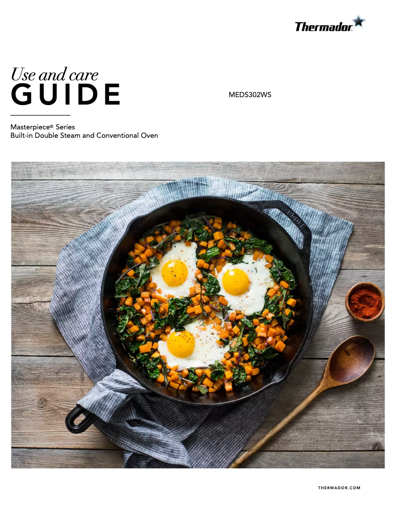 Page 1 de la notice Manuel utilisateur Thermador MEDS302WS