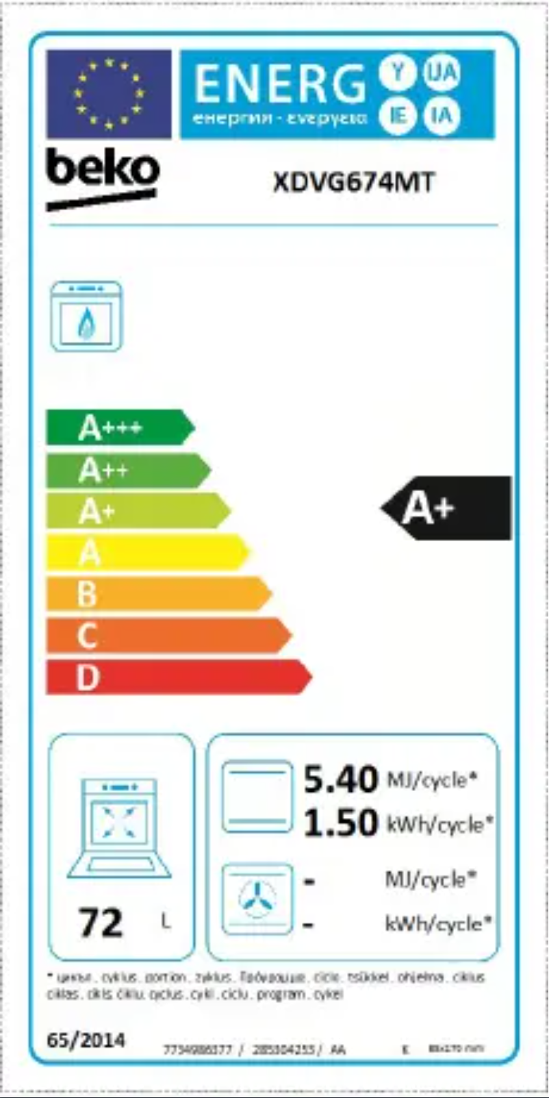 Image de la première page du manuel de l'appareil XDVG674