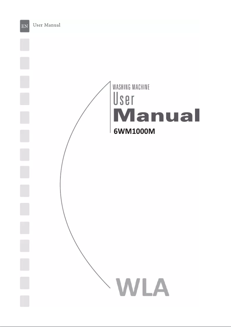 Page n°1 - Manuel utilisateur WLA 6WM1000M