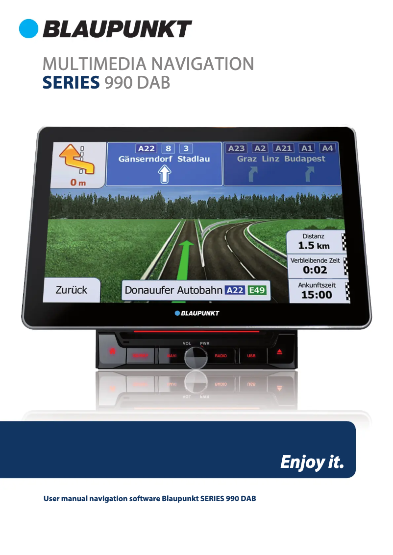 Page 1 de la notice Manuel utilisateur Blaupunkt Rome 990DAB