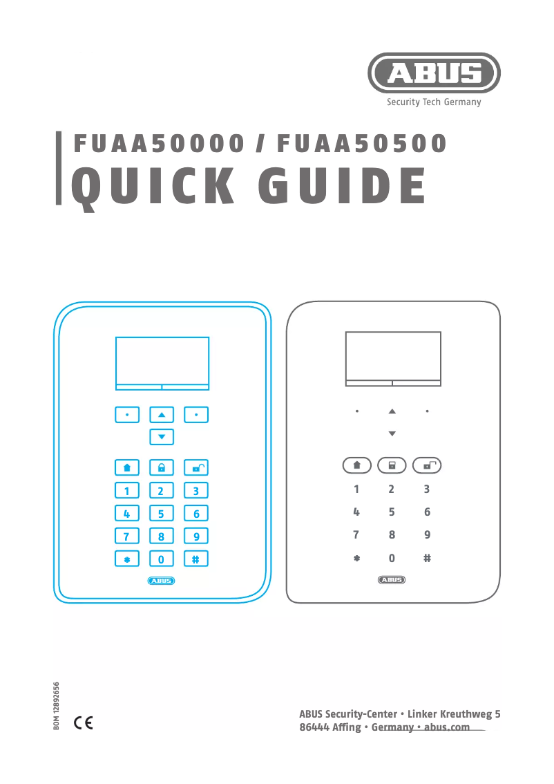 Image de la première page du manuel de l'appareil FUAA50510