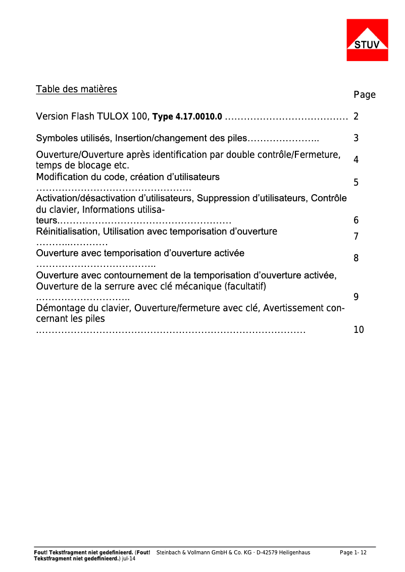 Imagen de la primera página del manual del dispositivo 100