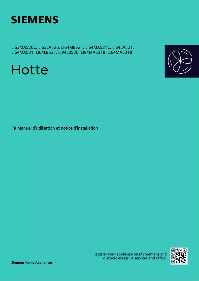 Page n°1 - Manuel utilisateur Siemens LI64MA531