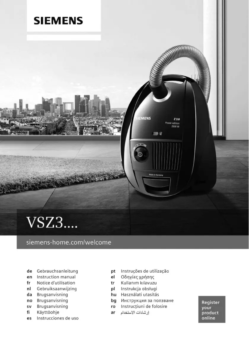 Page n°1 - Manuel utilisateur Siemens VSZ32200