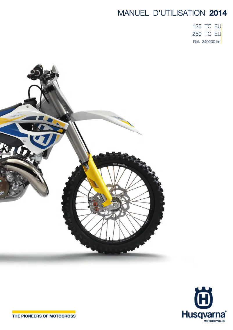 Page 1 de la notice Manuel utilisateur Husqvarna TC 250 (2014)