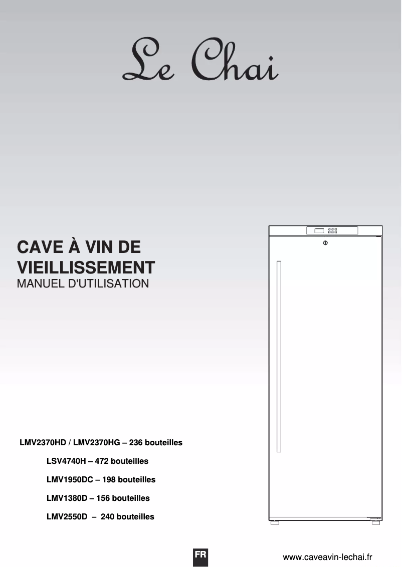 Page n°1 - Manuel utilisateur Le Chai LMV1380D