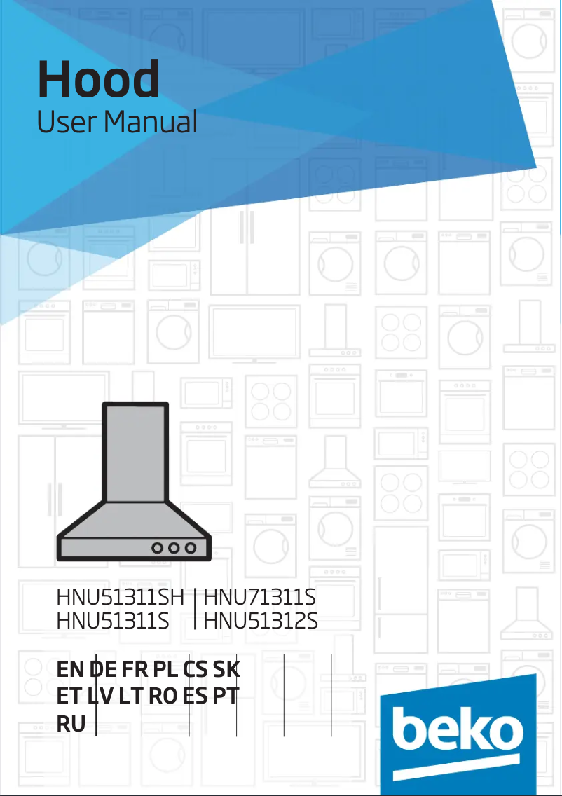 Page 1 de la notice Manuel utilisateur Beko HNU51311SH